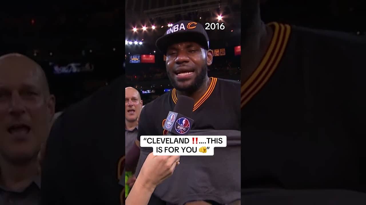 "CLEVELAND, THIS IS FOR YOU!" Forever iconic, forever LBJ 🔥 10 years ago today.