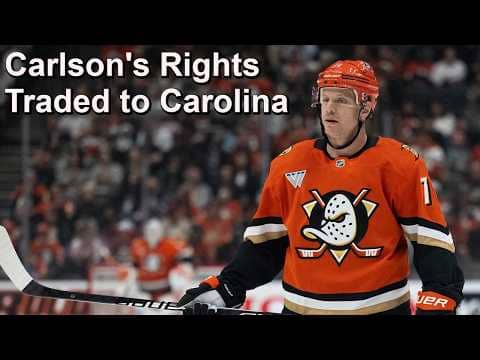 Canes Acquire Carlson's Rights, Sharks Draft Seven Footer, Yzerman Playing Hardball?