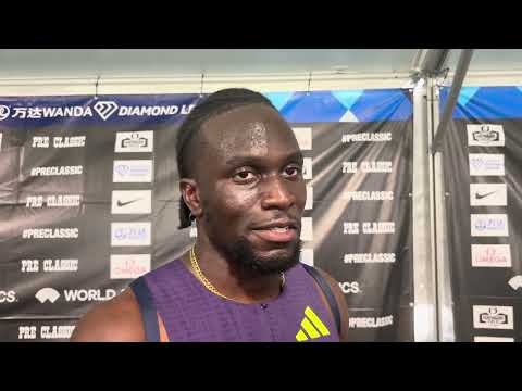 Jamaica’s Demario Prince Reacts To Breakthrough 13.01 110mH PB For 3rd At 2026 Prefontaine Classic