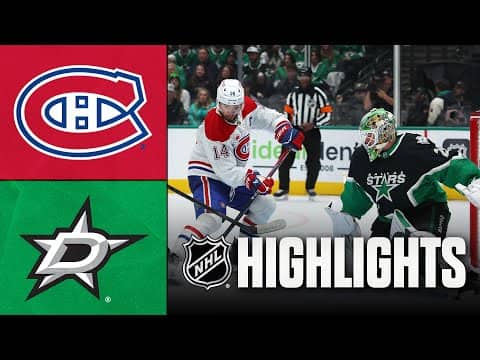 Canadiens vs. Stars | NHL Highlights | January 04, 2026