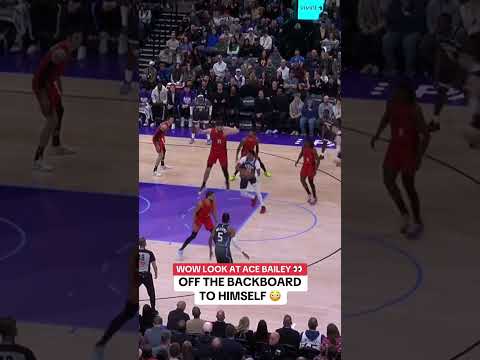 Ace Bailey goes off the backboard back to himself 🪣