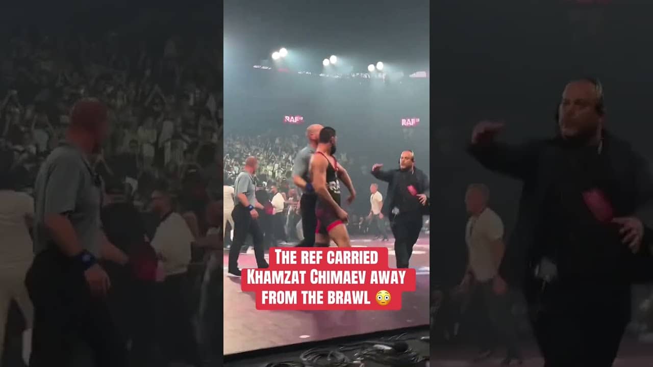 Khamzat Chimaev screaming after his win against Dillon Danis 😳 (via @audy_blogs/IG)