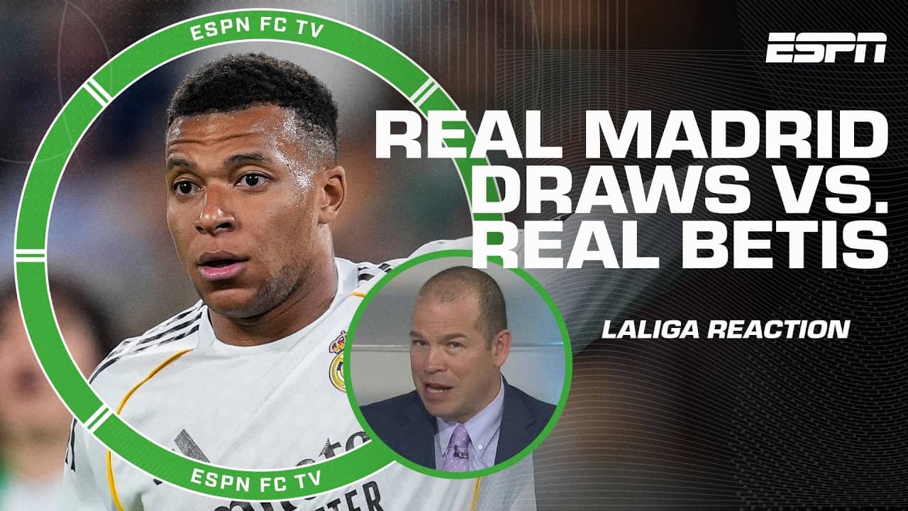 The situation facing Real Madrid after draw vs. Real Betis 👀 | ESPN FC
