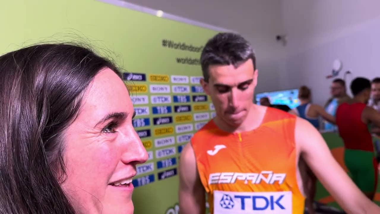 Mariano Garcia After Winning 1500m Gold At 2026 World Indoor Championships