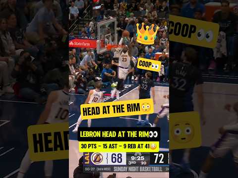 Coop could only watch LeBron FLY😧