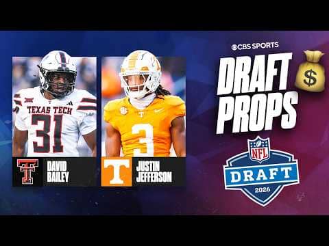 2026 NFL Draft props to take with the best value 💰