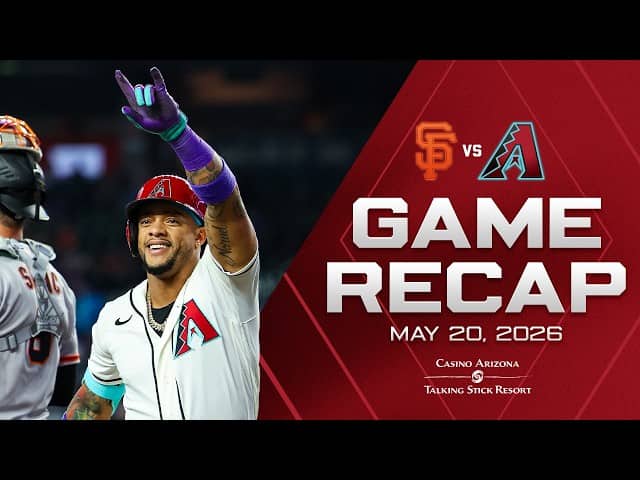 Giants vs. D-backs Game Highlights (5/20/26) | MLB Highlights