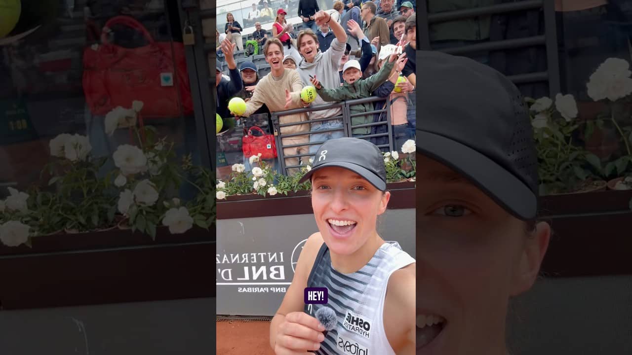 See you tomorrow 👋 #WTA #IgaSwiatek #tennis #Rome