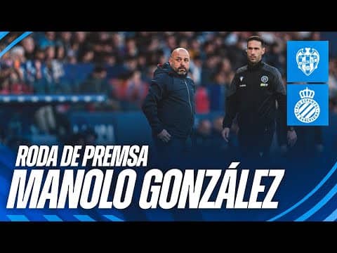 🎥 Roda de premsa postpartit de Manolo González | #LevanteUDEspanyol