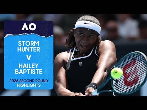 Storm Hunter v Hailey Baptiste Highlights | Australian Open 2026 Second Round