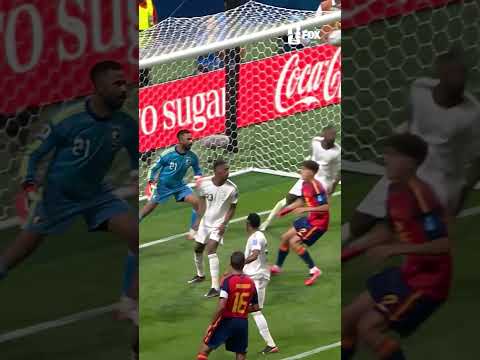 Own goal or not, this was still a sweet volley from Cucurella 🇪🇸