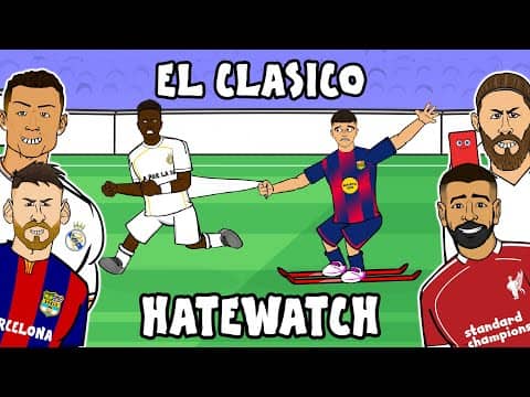 EL CLASICO! Football Hatewatch😡 (Real Madrid 2-1 Barcelona Goals Highlights)