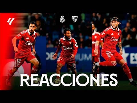 Las reacciones de los protagonistas tras la derrota ante el RCD Espanyol