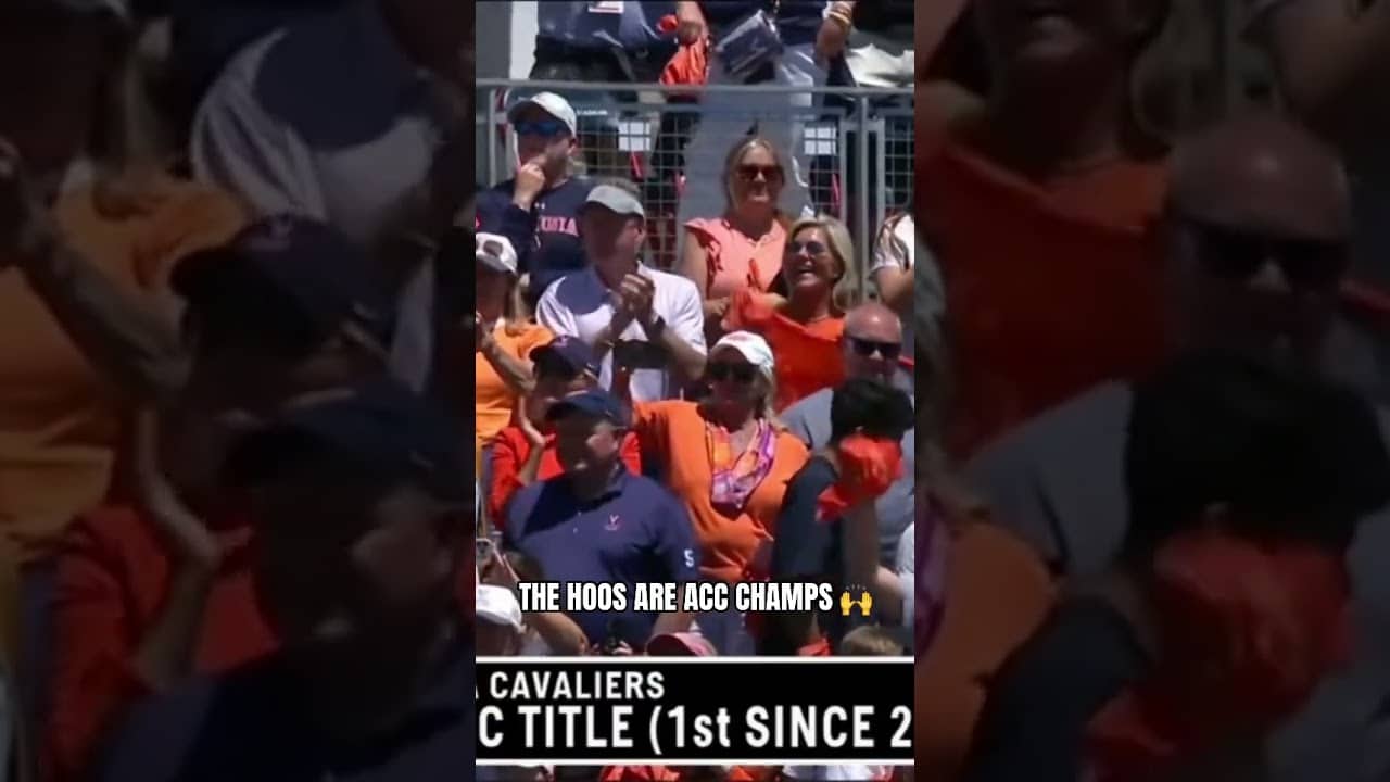 VIRGINIA DOMINATES UNC 16-6 TO WIN THEIR FIRST ACC TITLE SINCE 2019 🔥 #lacrosse #virginiacavaliers