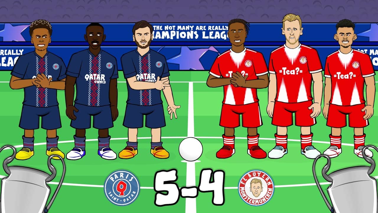WHAT A GAME🔥 PSG 5-4 Bayern Munich! (Champions League Goals Highlights)