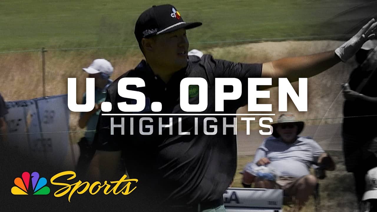 Sungjae Im chips it in from the edge of the green at 2026 U.S. Open | Golf on NBC Sports