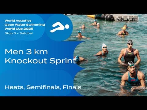Epic Men’s 3km Knockout Sprint | Open Water Swimming World Cup 2025 Setubal