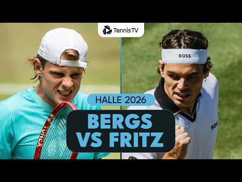 Zizou Bergs vs Taylor Fritz Entertaining Match 🇩🇪 | Halle 2026 Highlights