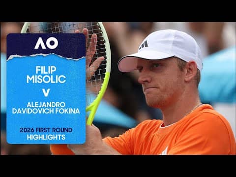 Filip Misolic v Alejandro Davidovich Fokina Highlights | Australian Open 2026 First Round