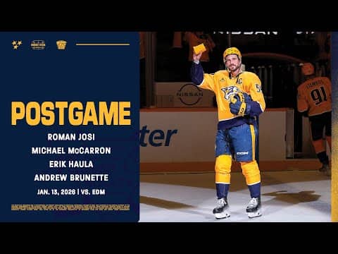 Josi, McCarron, Haula & Brunette - Postgame: Jan. 13, 2026