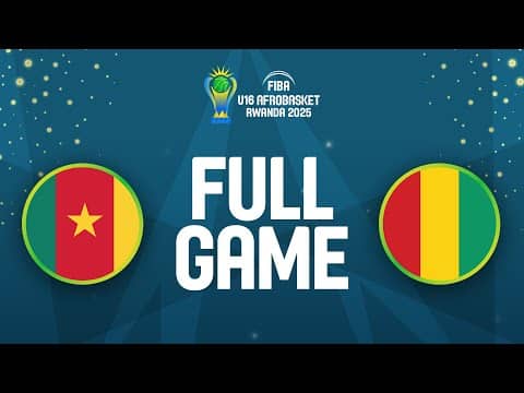 LIVE - Cameroon v Guinea | FIBA U16 AfroBasket 2025 | Group Phase