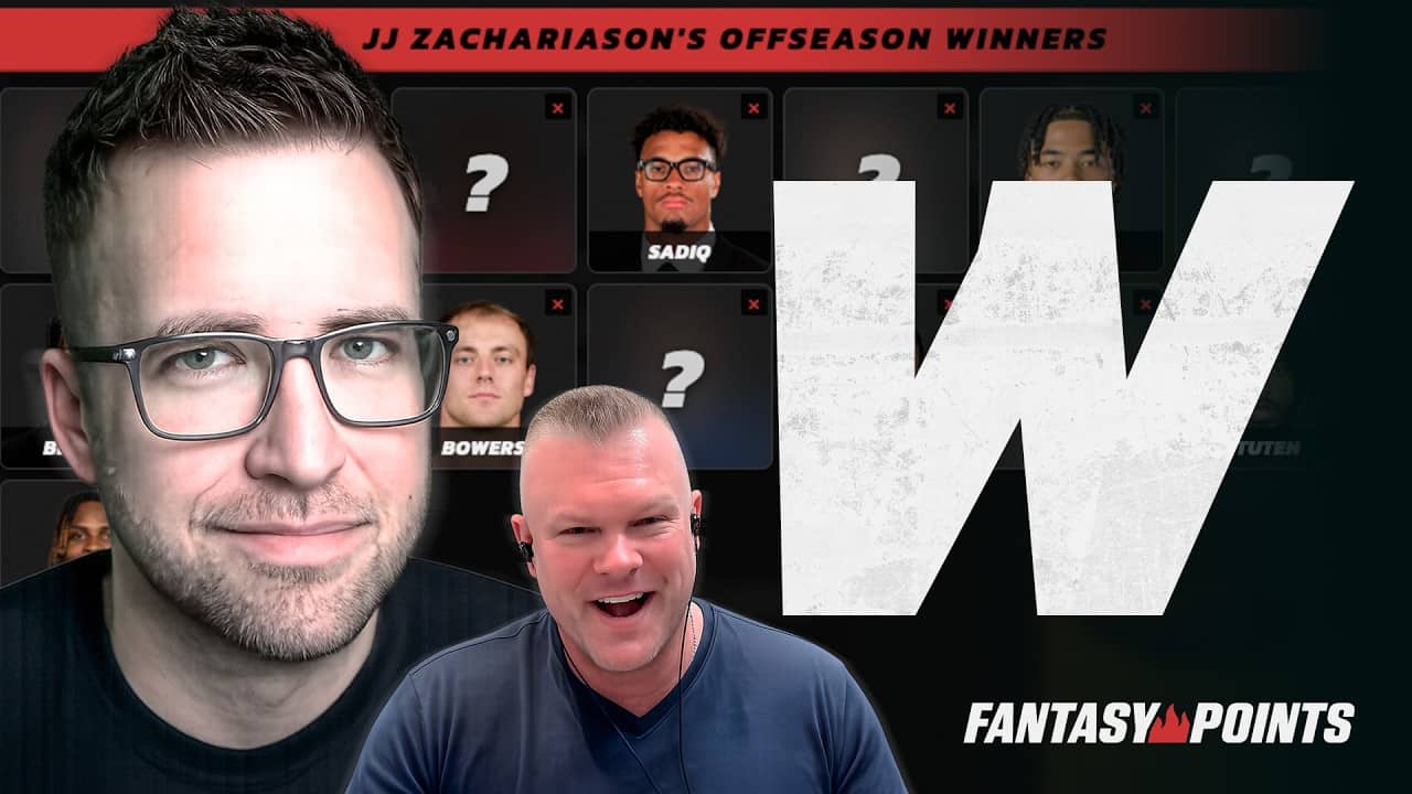 JJ Zachariason's 16 Fantasy Football Players that WON the Offseason! 👀
