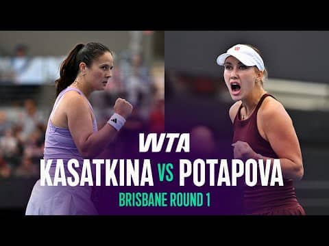 Daria Kasatkina vs. Anastasia Potapova | 2026 Brisbane Round 1 | WTA Match Highlights
