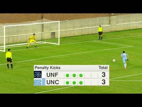UNC vs. North Florida: : Full PK shootout in 2025 NCAA men’s soccer first round