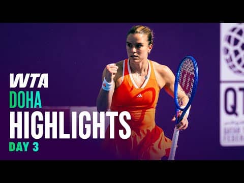 Day 3 brought the heat in Doha featuring Swiatek, Rybakina, and more! | WTA Match Highlights