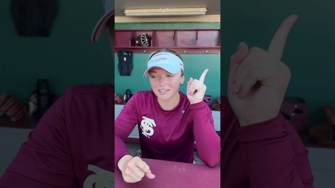 Rapid fire Q&A with Florida State softball 🎤 #shorts
