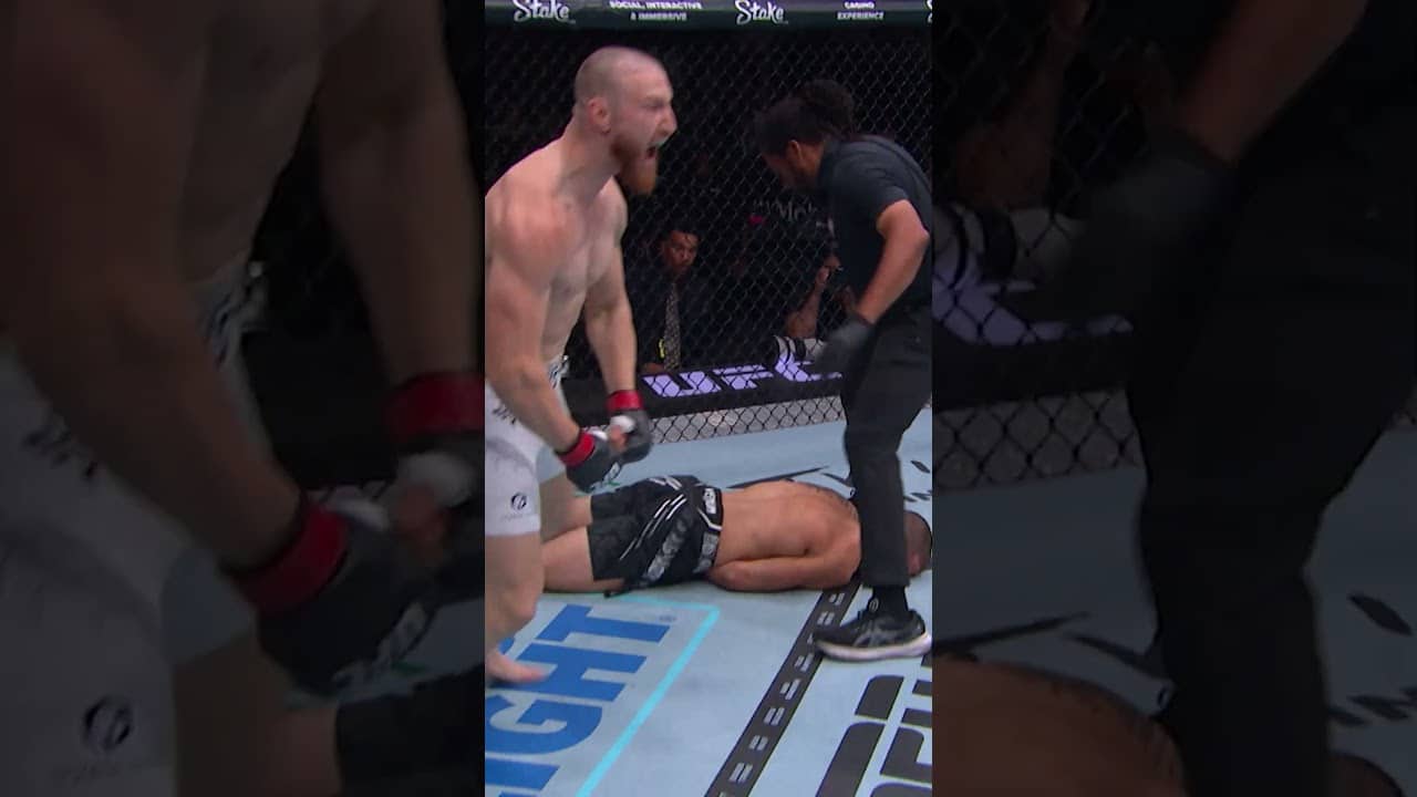 Joe Pyfer was HYPED after this finished! #ufcseattle