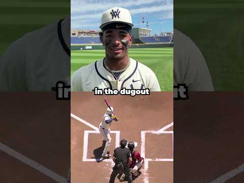 WVU Baseball's Armani Guzman discusses the moment he stole home 🎙️ #shorts
