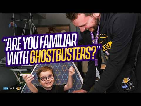 Luka, LeBron and the Lakers Surprised Patients at UCLA Hospitals