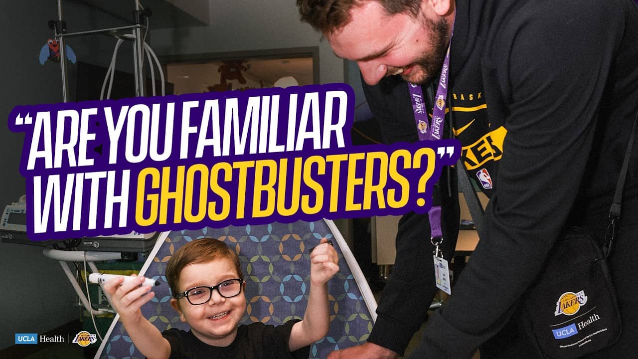 Luka, LeBron and the Lakers Surprised Patients at UCLA Hospitals