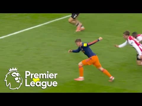 Harvey Barnes DRILLS Newcastle 1-0 ahead of Brentford | Premier League | NBC Sports