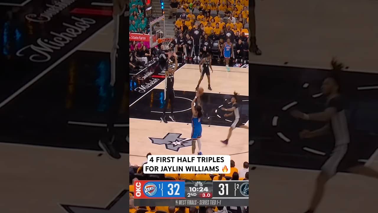 Jaylin Williams was cooking in the first half