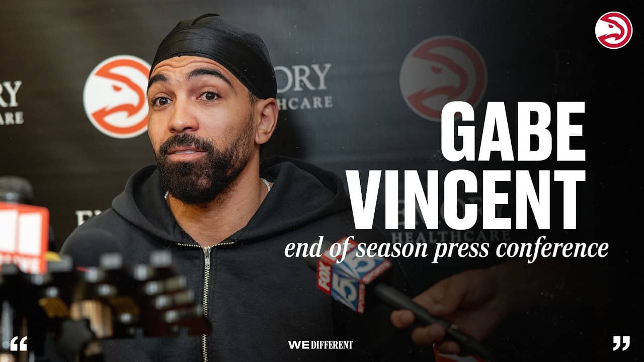 Gabe Vincent Atlanta Hawks End of Season Press Conference