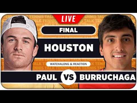 PAUL vs BURRUCHAGA • ATP Houston 2026 Final • LIVE Tennis Watchalong