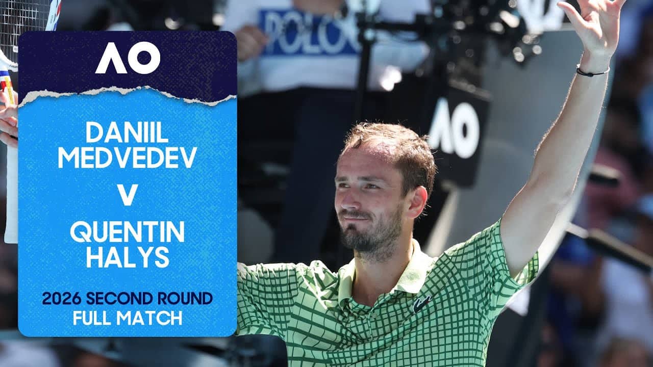 Daniil Medvedev v Quentin Halys Full Match | Australian Open 2026 Second Round