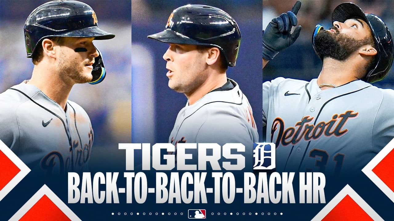Back-to-back-to-back home runs for the Tigers (Dingler, Carpenter, Greene) 🚨 | MLB Highlights