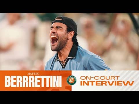 Matteo Berrettini | Round 2 Interview On Court | Roland-Garros 2026