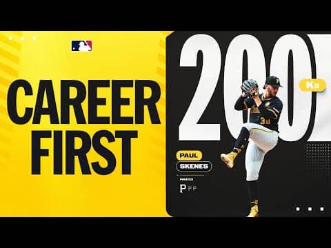 Paul Skenes records 200 strikeouts in a season for the FIRST time in his career! 🌟🔥