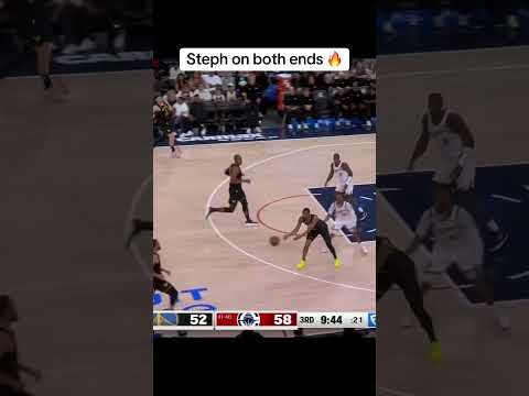 Steph with the steal and the 3 🍿