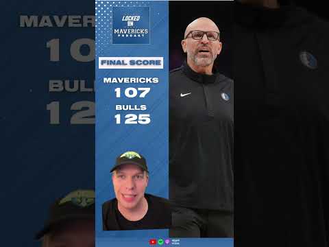 The Dallas Mavericks roll over vs the Chicago Bulls, Jason Kidd EJECTED, Cooper Flagg's worst game?