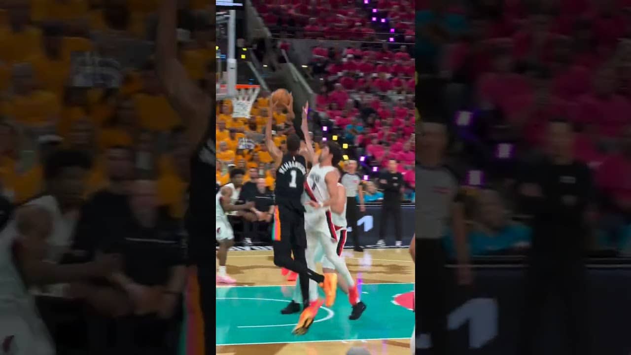 tuff bucket 🪣 📺 NBC | Peacock #victorwembanyama #Spurs #NBA