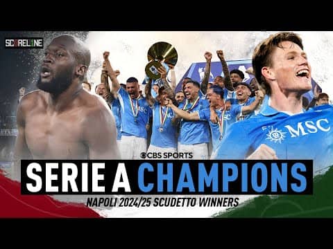 Napoli Scudetto CHAMPIONS | McTominay & Lukaku Gift Napoli Serie A title vs Cagliari | Scoreline