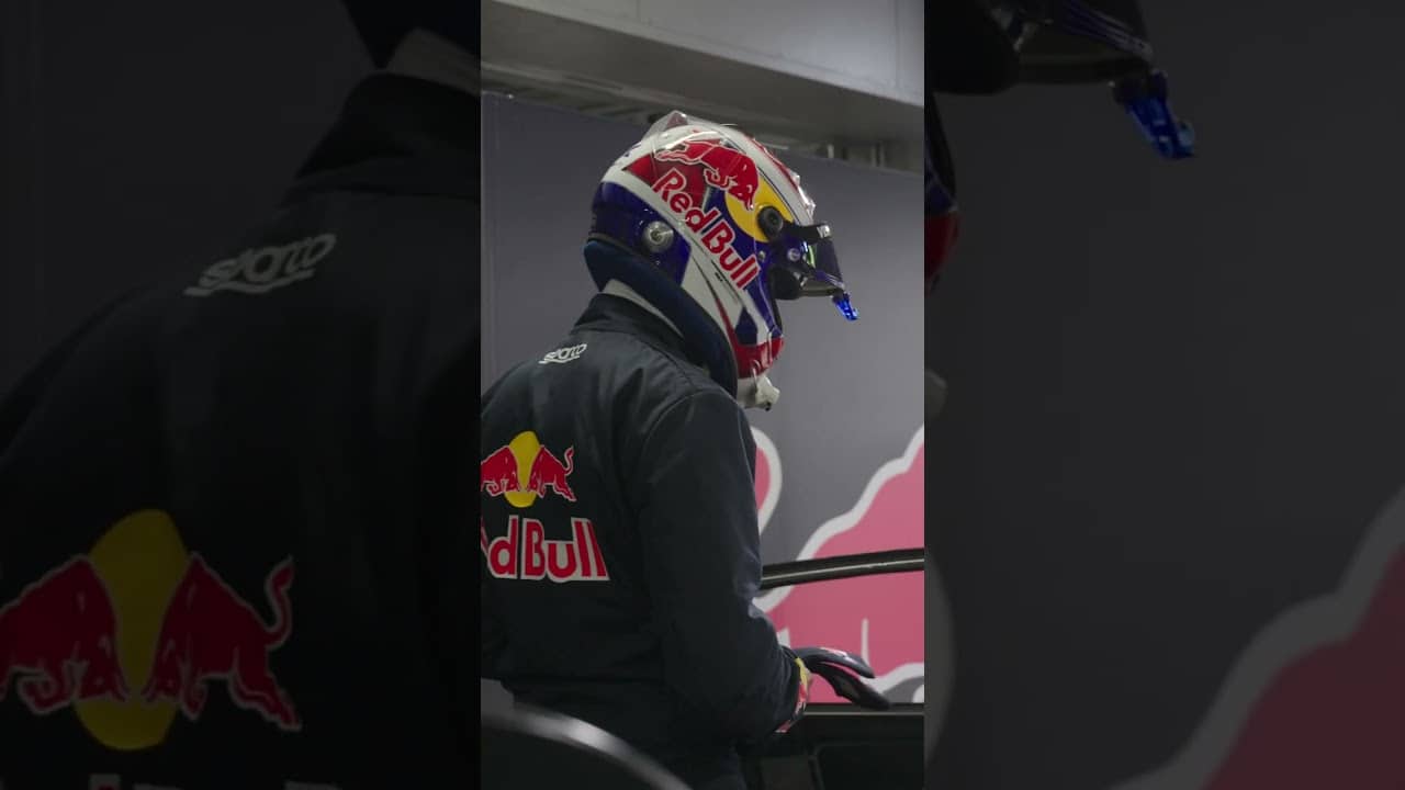 Super Max 🤝 Super GT 💯 Getting behind the wheel at a soaking Fuji Speedway 🇯🇵 #F1 #RedBullRacing