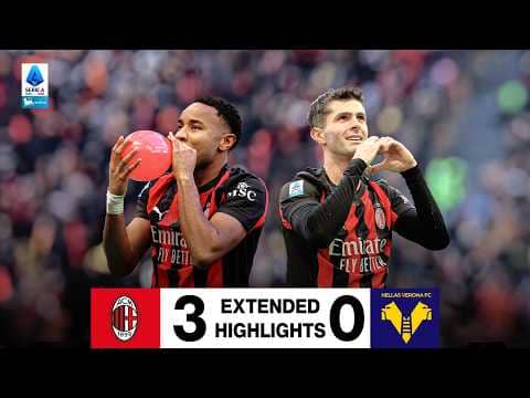 Extended Highlights | Pulisic e doppio Nkunku | AC Milan 3-0 Hellas Verona | Serie A 2025/26