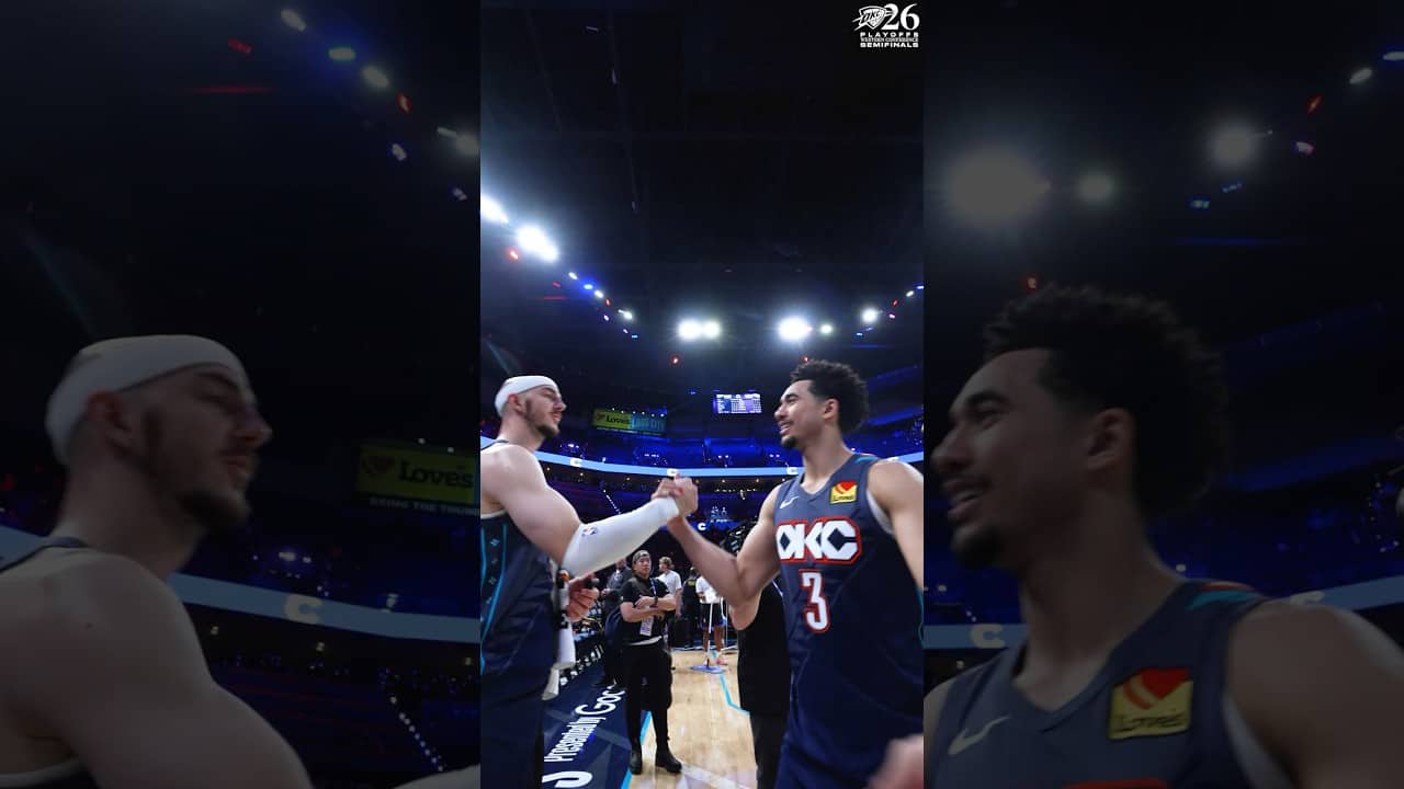 Vibes are 🆙 postgame 🤳 #okcthunder