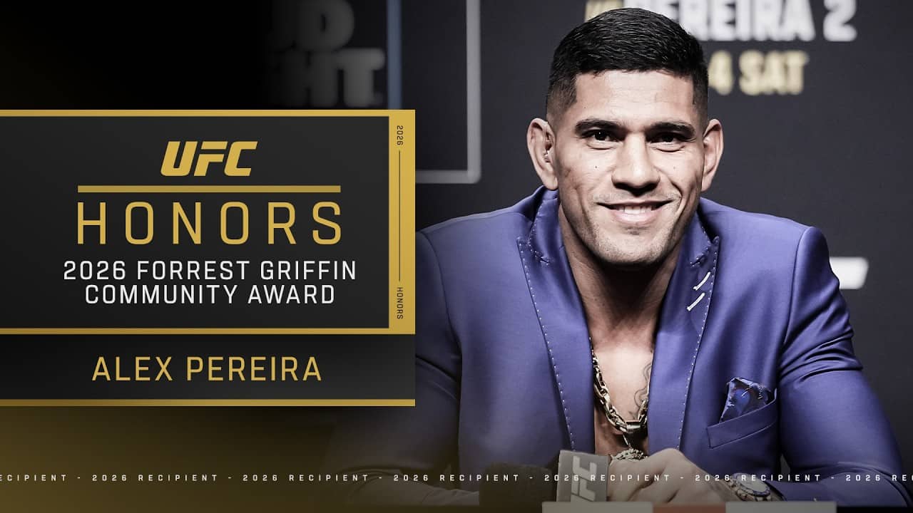 Alex Pereira Named 2026 Recipient of Forrest Griffin Community Award